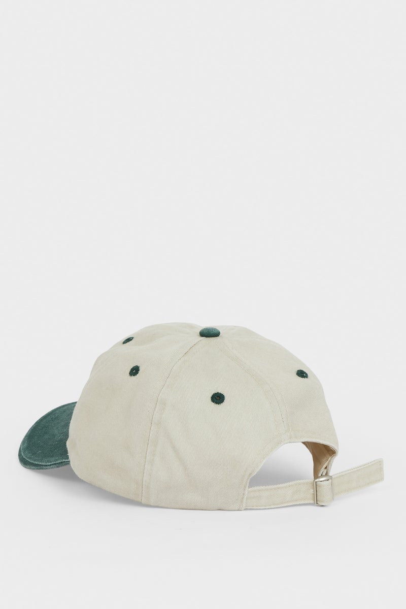DeFacto Green Man Man Embroidered Cotton Cap Casual - Image 4